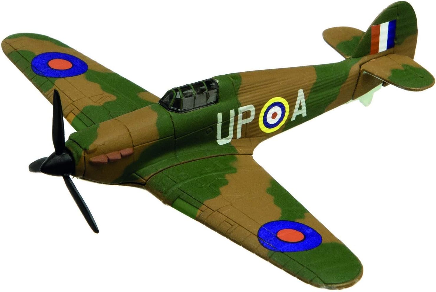 Corgi CS90652 Flying Aces Hawker Hurricane Diecast Model, Green & Brown