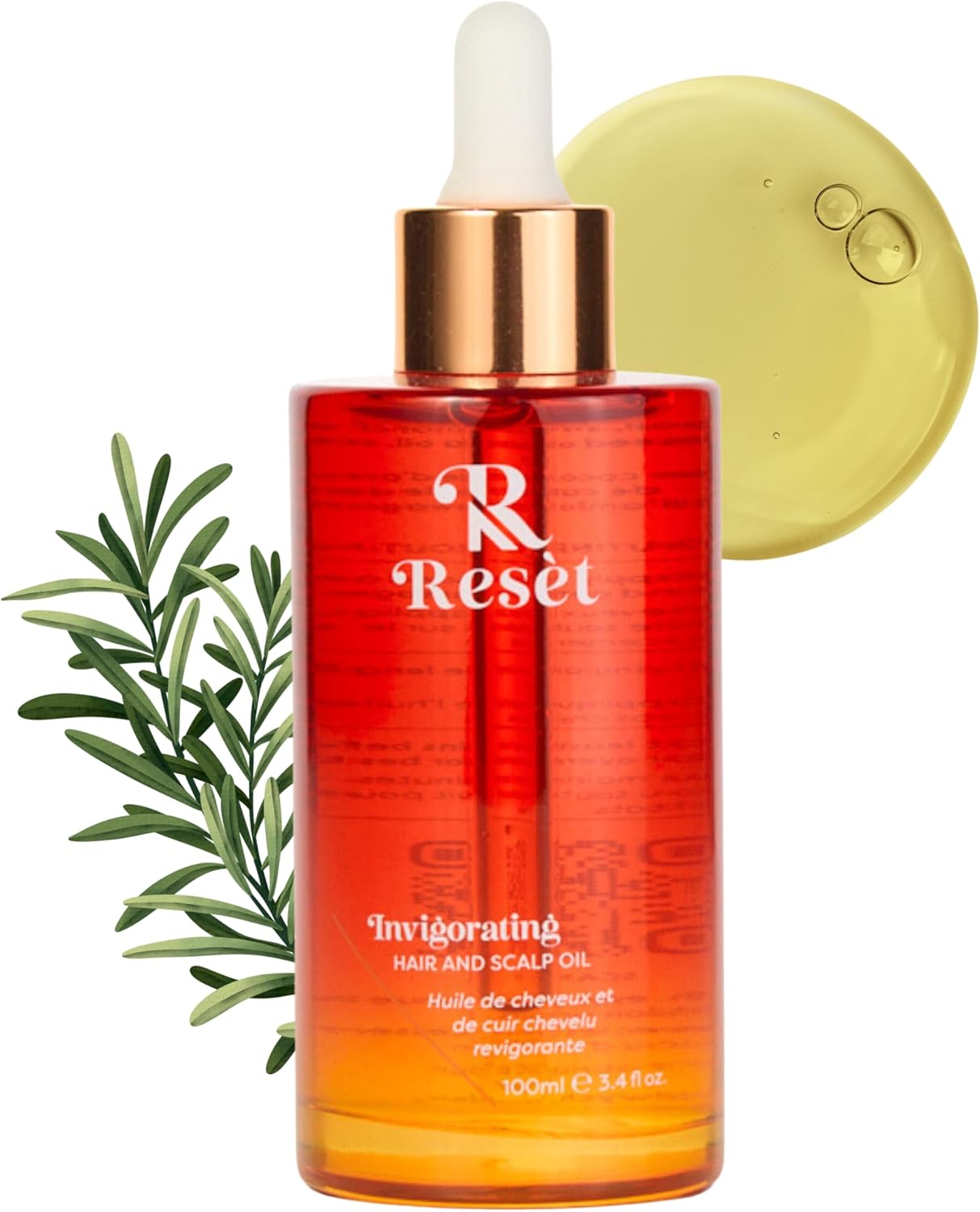 Hair Growth Oil | Natural Hair Regrowth Rosemary Oil for Hair Growth | Scalp & Hair Loss Treatment for Dry, Damaged Hair for Women & Men, 100 ml