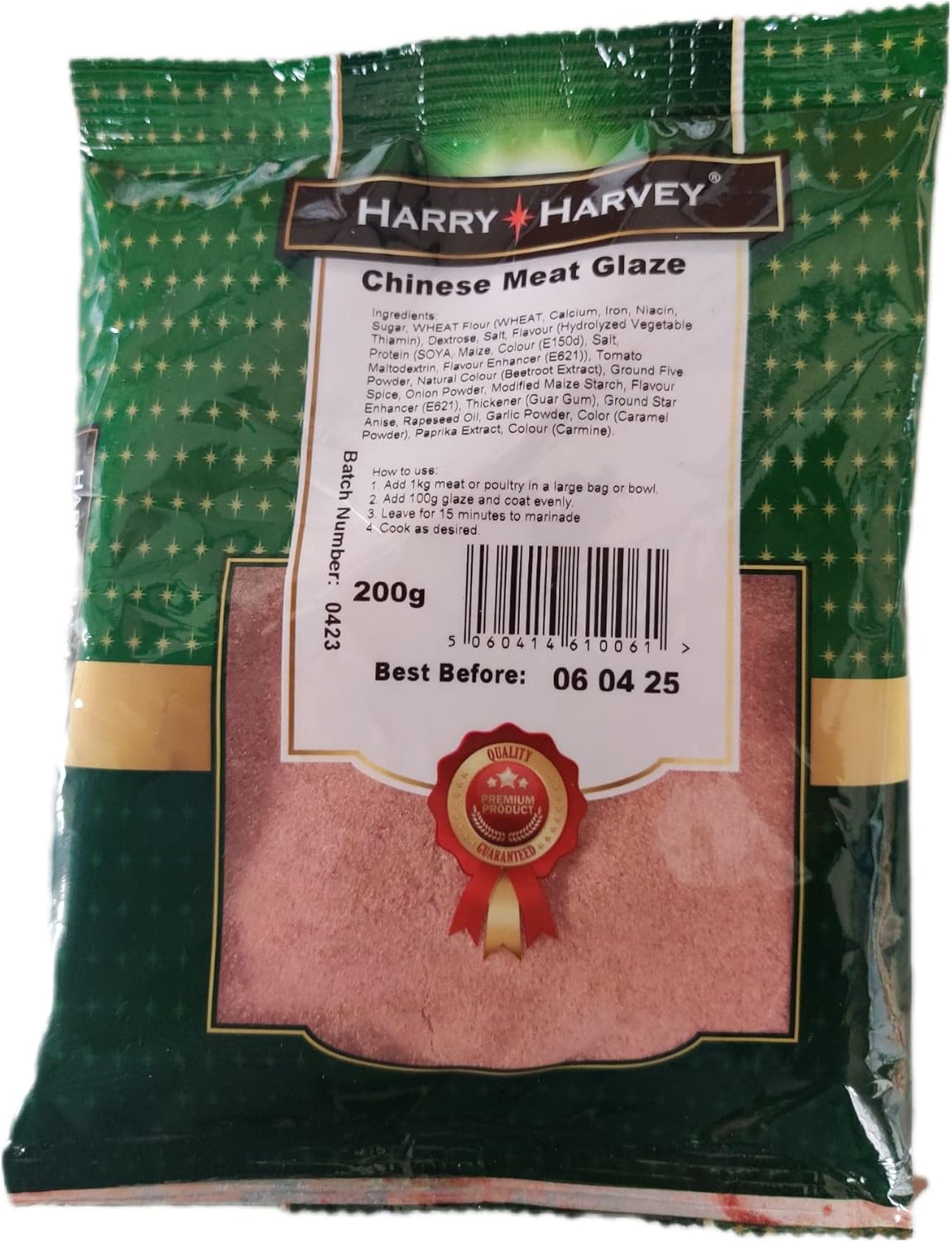 Harry Harvey Chinese Meat Glaze 200g Spice Seasoning for Chicken, Pork, Beef, Lamb and Fish - Takeaway Style Ribs Char Siu