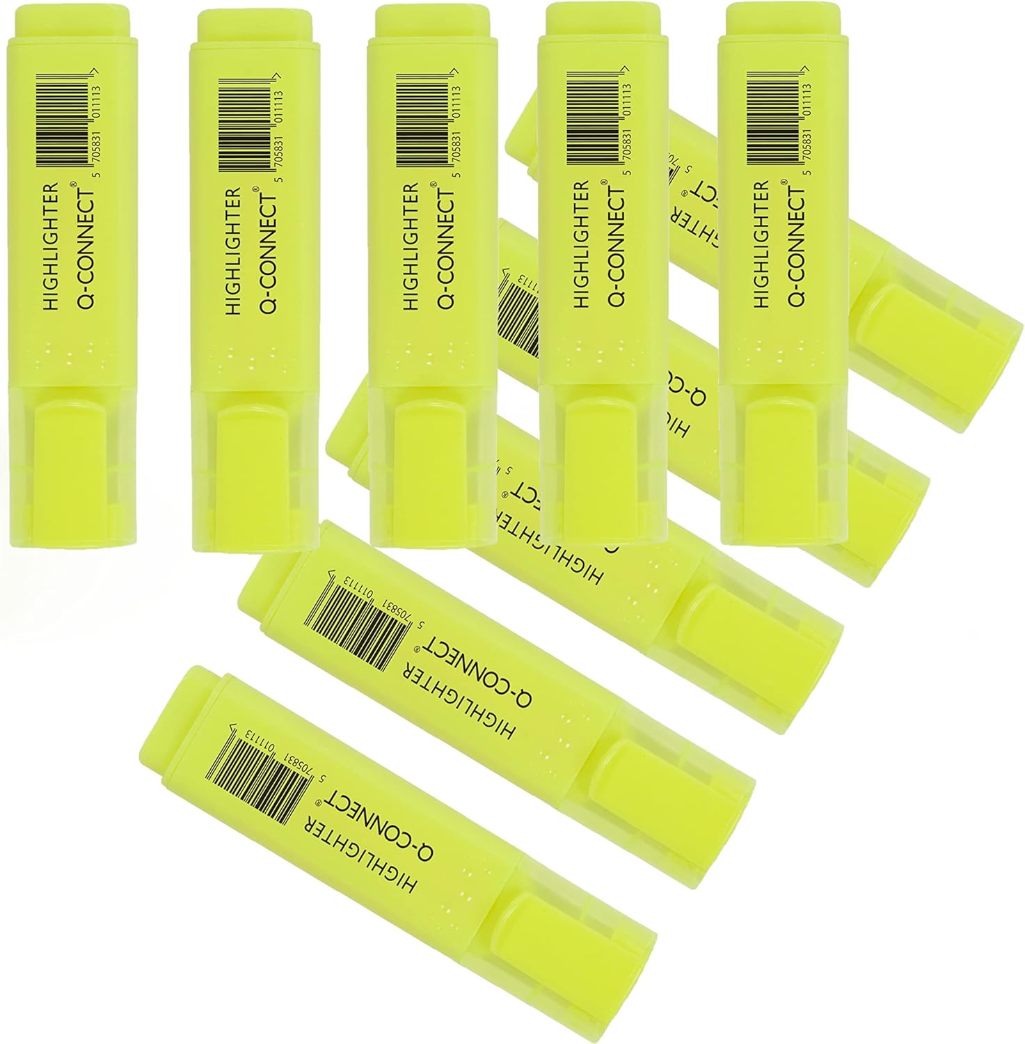 Q-Connect Yellow Highlighter Pen (Pack of 10)