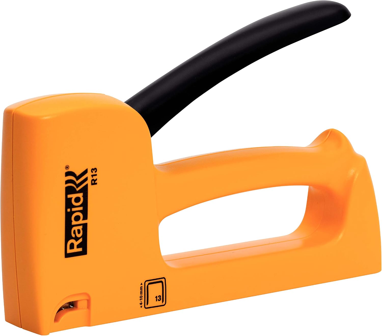 Rapid Light Duty Manual Staple Gun R13 for No. 13 Staples, Upholstery Tacker with Ergonomic Handle and All-Steel Interior Wear Parts, Made in Sweden (20443950), Black