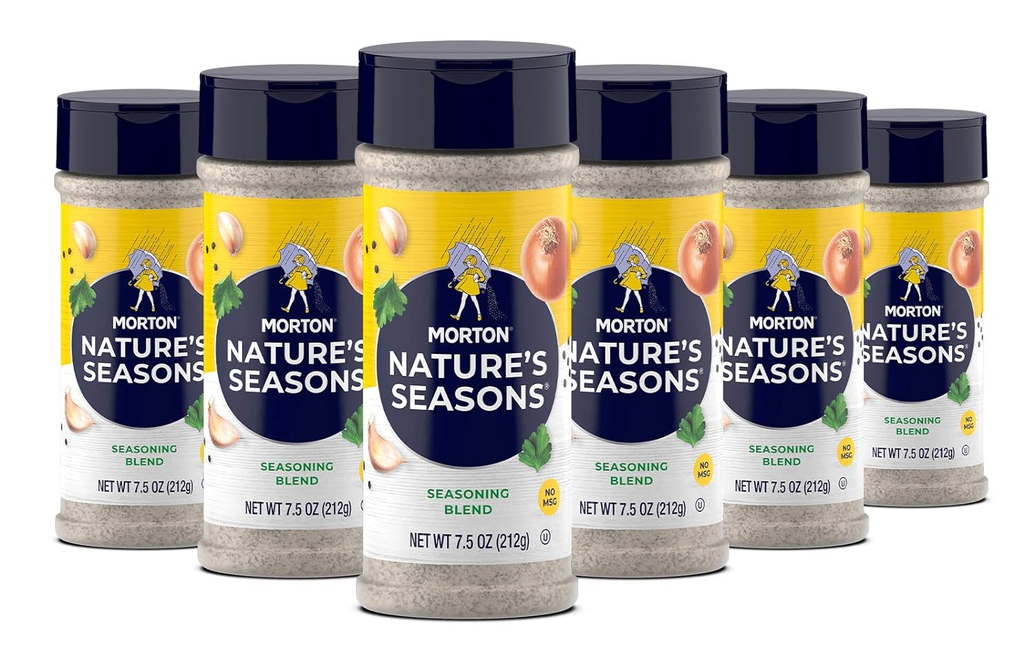 Morton Nature's Seasons Seasoning Blend, (7.5 oz), 6-Pack, Perfect for Cooking & Seasoning