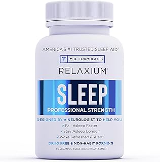Relaxium Sleep Aid for Adults, Melatonin 5mg with Magnesium Glycinate, Sleep-Promoting Valerest & Ashwagandha, Non-Habit Forming Sleep Supplement, 60 Capsules, 30-Day Supply