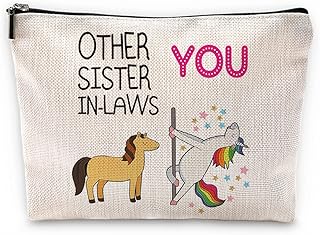 Funny Other Sister-in-Laws and You Makeup Bag,Best Sister-in-Law Gifts Cosmetic Pouch for Girls,Christmas Birthday Wedding Gifts for Sister in Law Stepsister
