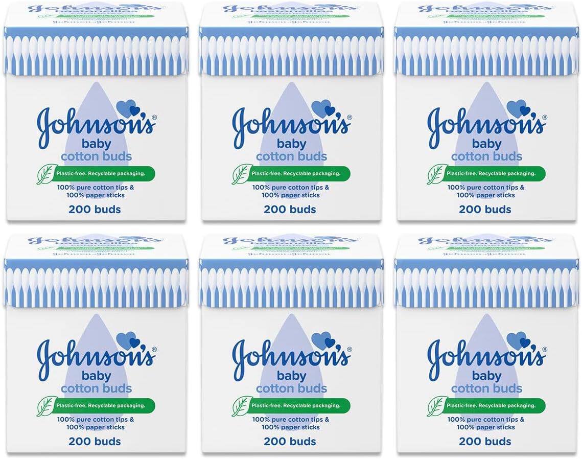 Johnson's Cotton Buds (200 Buds) - Pack of 6
