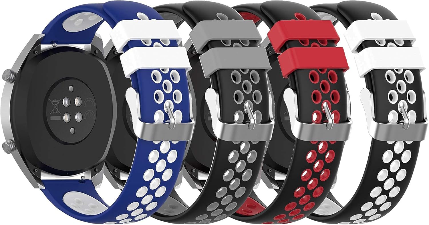 Replacement Wristbands Sport Strap Compatible for Coros Pace Pro/Pace 3/APEX 46mm/Apex Pro Adjustable Quick Release Watch Bands Breathable Silicone Bands for Coros APEX 46mm Smart Watch Band Women&Men