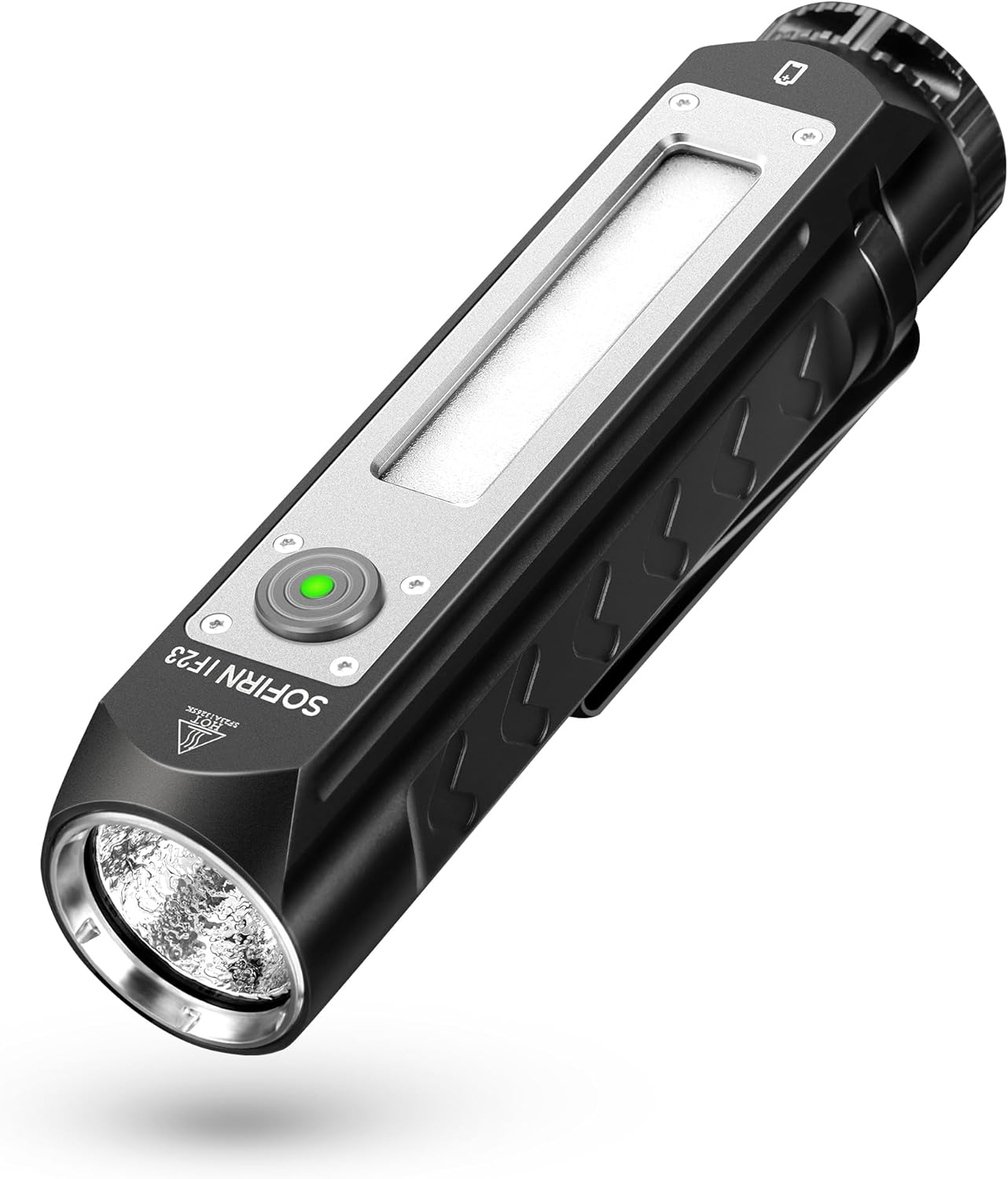 Sofirn IF23 Led Torch Rechargeable USB C Torches Led Super Bright 4000 Lumens EDC Waterproof Multicolor Flashlight with Side RGB Lights Magnetic Tail Cap for Outdoors Emergency Work