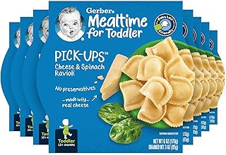 Gerber Pick-ups Cheese & Spinach Ravioli, 6 Ounce (Pack of 8)