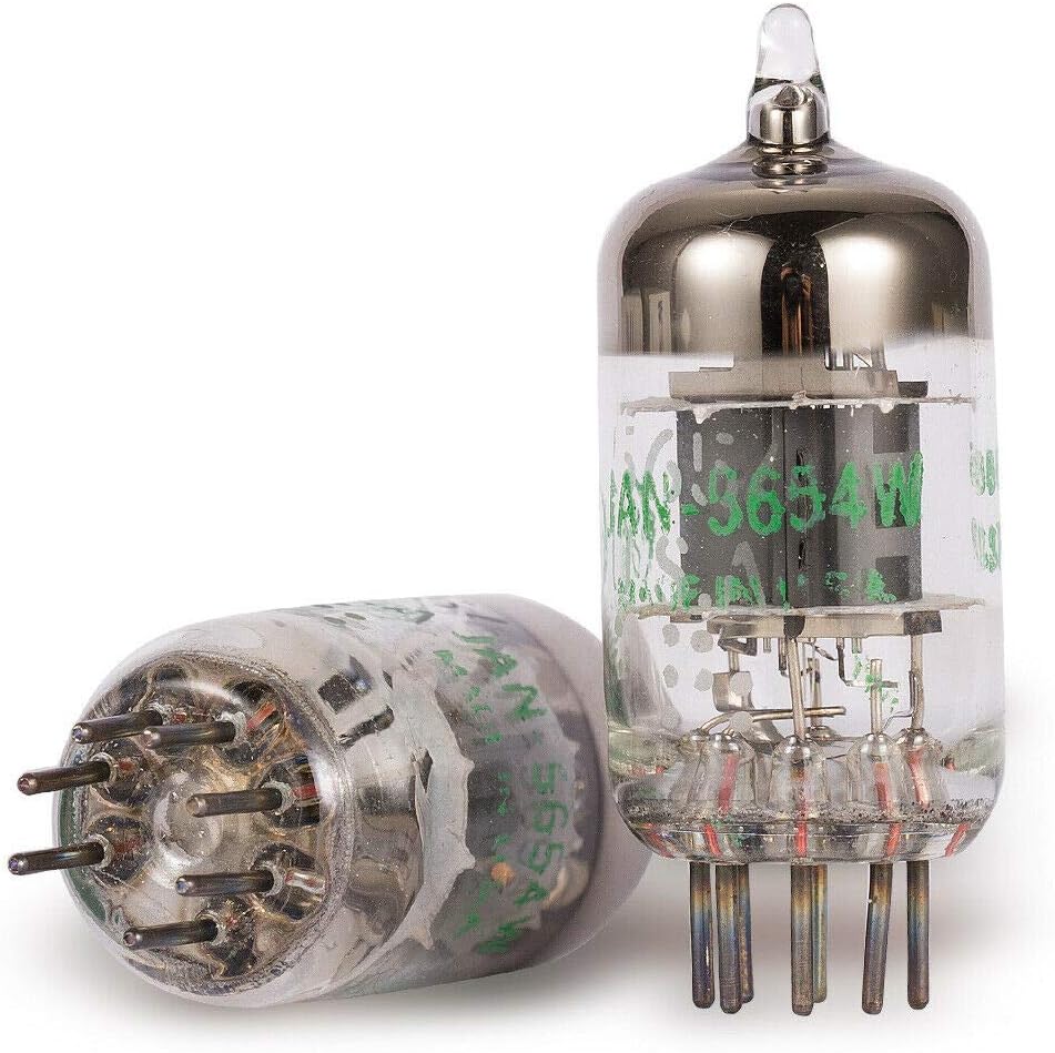 Nobsound Matched Pair 7-Pin GE JAN 5654W Valve Tubes Upgrade for 6AK5/6J1/6Ж1/EF95/6J1P