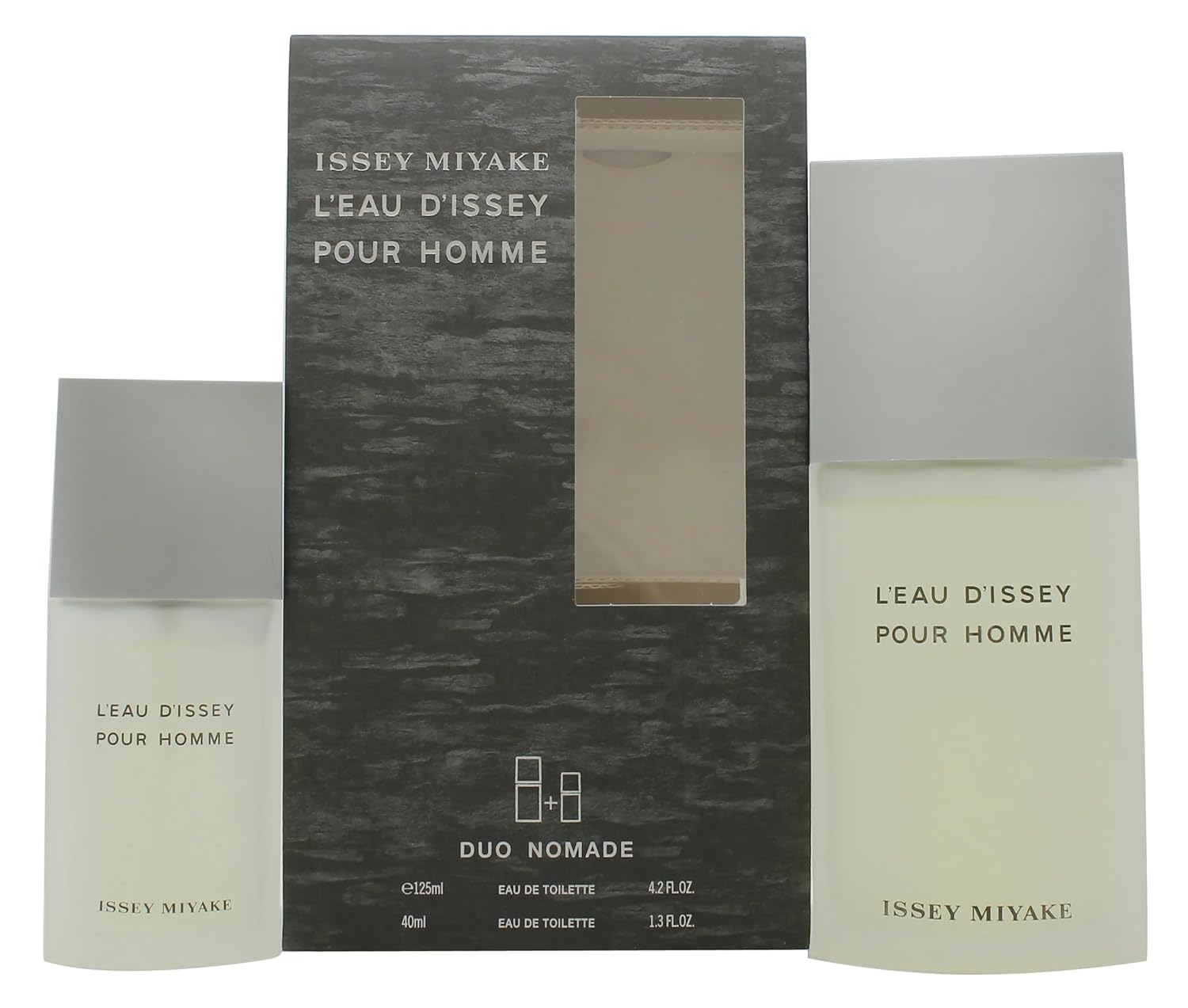 Issey Miyake L'Eau D'Issey for Men 2 Piece Gift Set (4.2 Ounce Eau de Toilette Spray + 1.3 Ounce Eau de Toilette Spray)