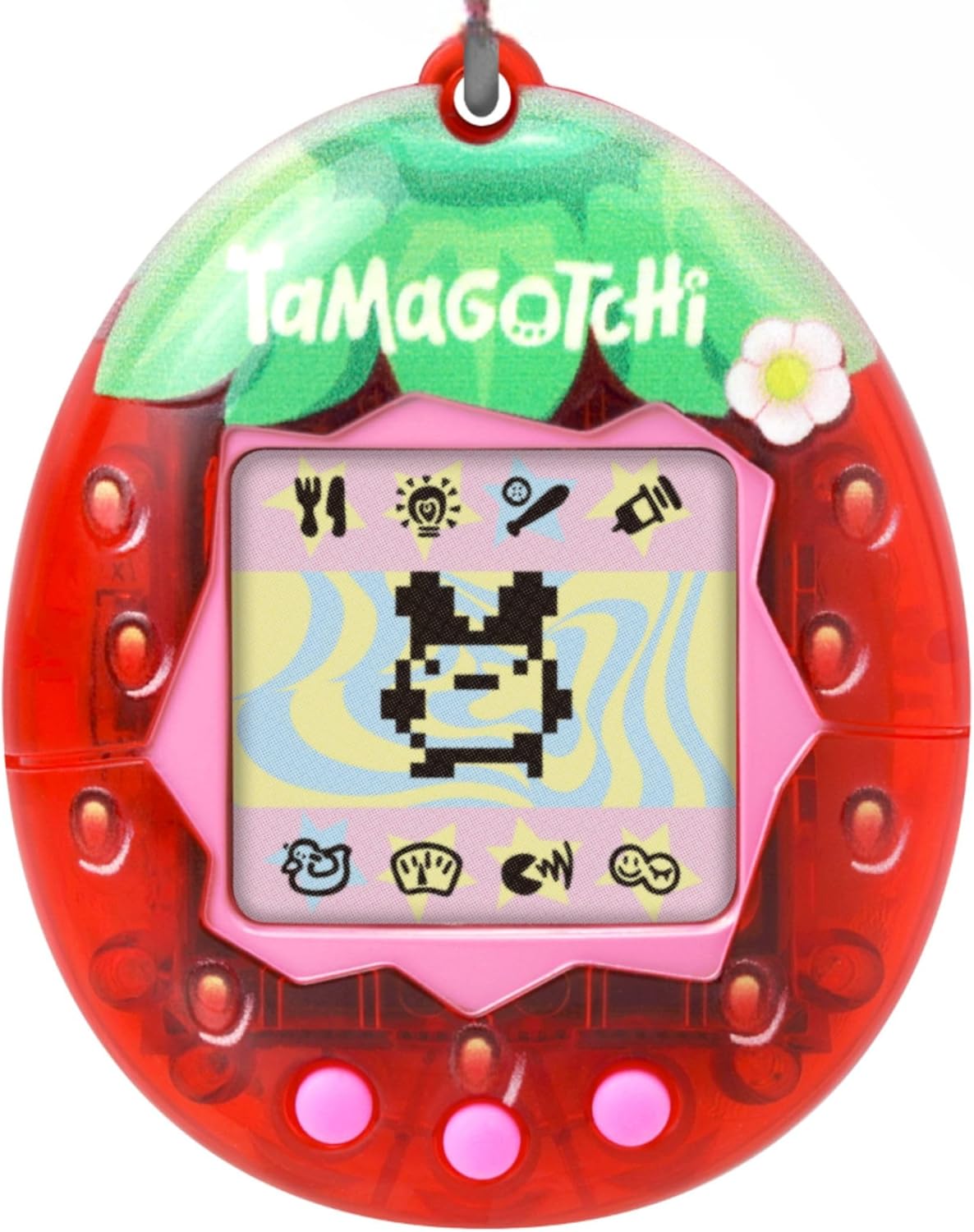 TAMAGOTCHI Bandai Original Fresh Strawberry Digital Pet | Nurture And Raise The Original Electronic Pet Japanese Kids Toys For Girls And Boys Make Great 90s Retro Gifts