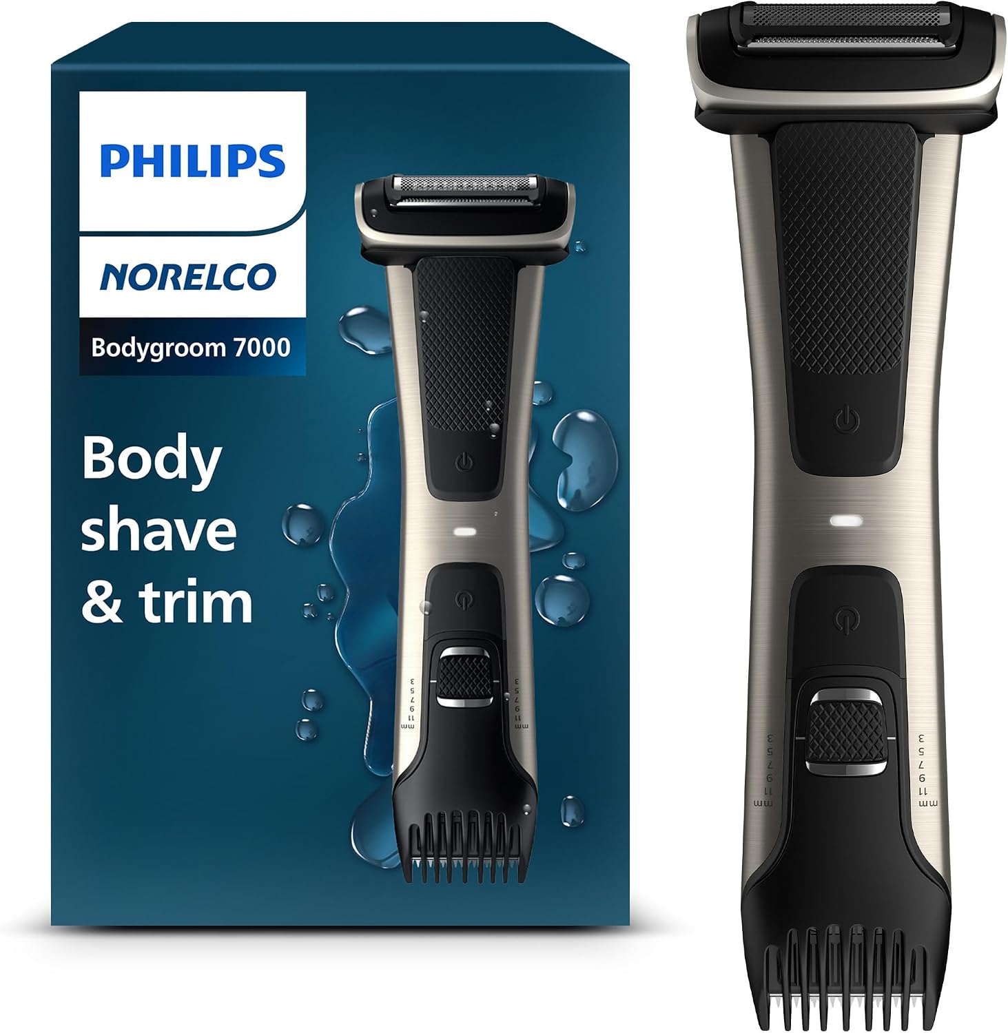 Philips Norelco Bodygroomer BG7030/49 - skin friendly, showerproof, body trimmer and shaver