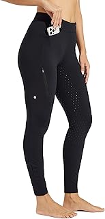Willit Women's Fleece Riding Breeches Winter Horse Riding Pants Tights Equestrian Thermal Schooling Tights