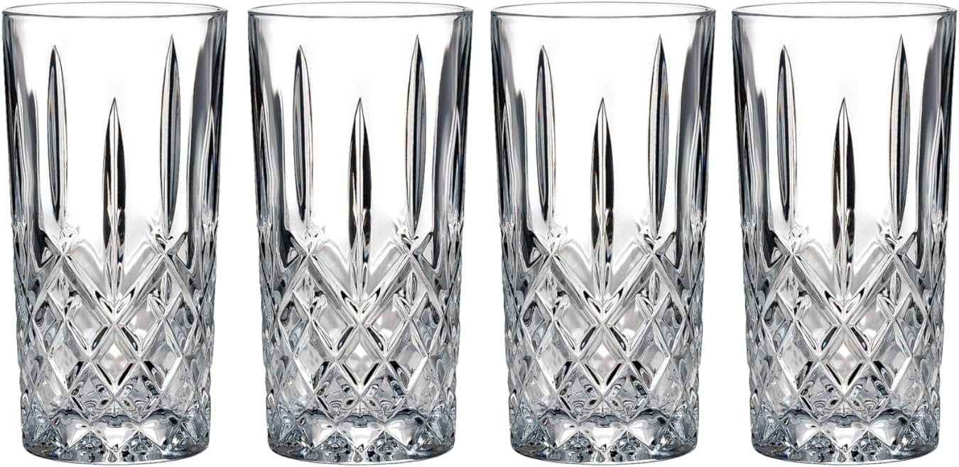 Marquis by Waterford Markham Highball Glasses, Set of 4, 13 oz, Cocktail Glasses
