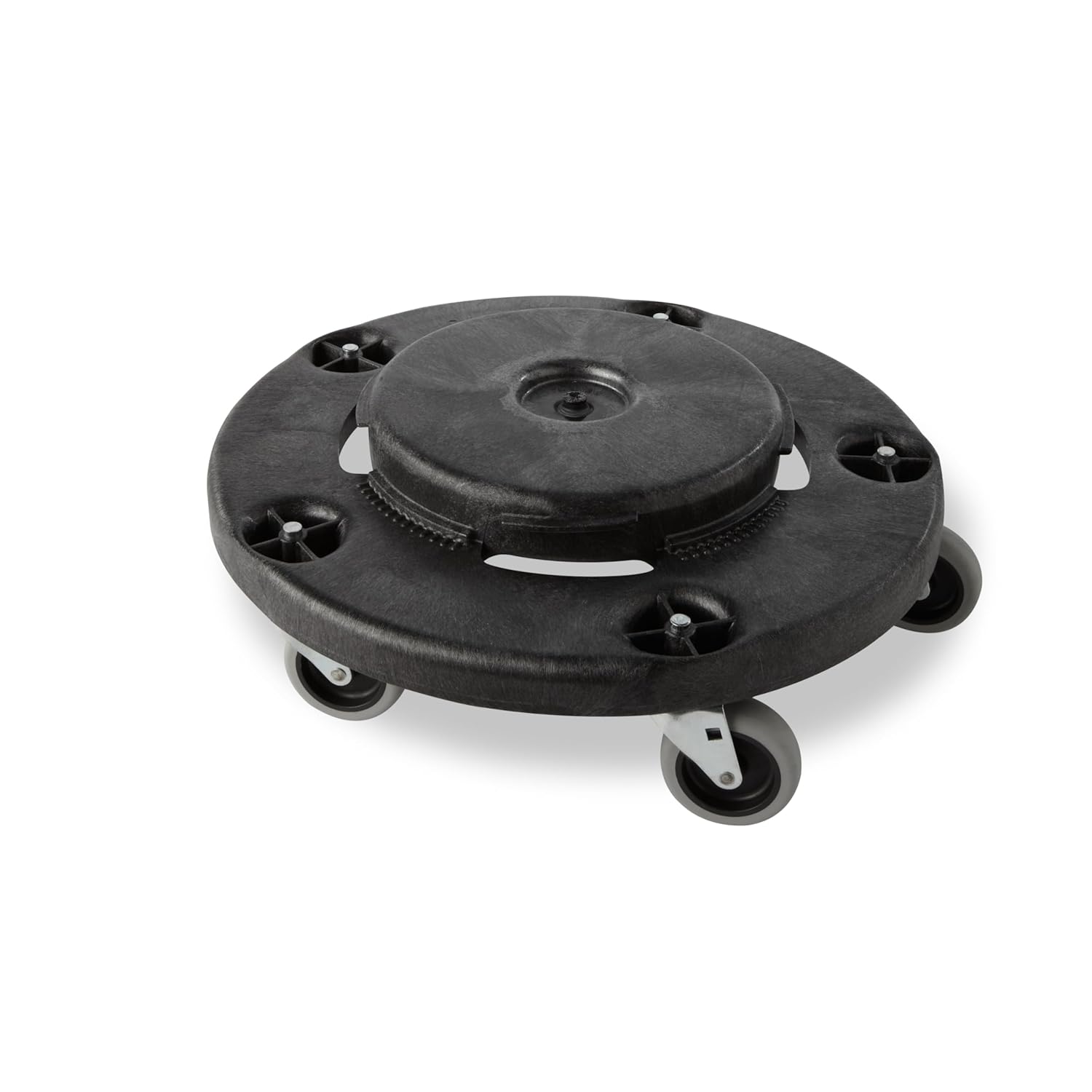 Rubbermaid Commercial Products BRUTE Dolly Black Fits 20 gallon, 32 gallon, 44 gallon, and 55 gallon BRUTE Containers, for Restaurants/Back of House/Offices/Warehouses/Airports/Commercial Environments