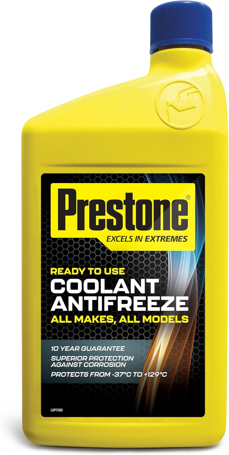 PRESTONE PAFR0035B Coolant Antifreeze for All Vehicles 10 year 300,000 miles Corrosion Protection, Ready to Use, 1 Litre