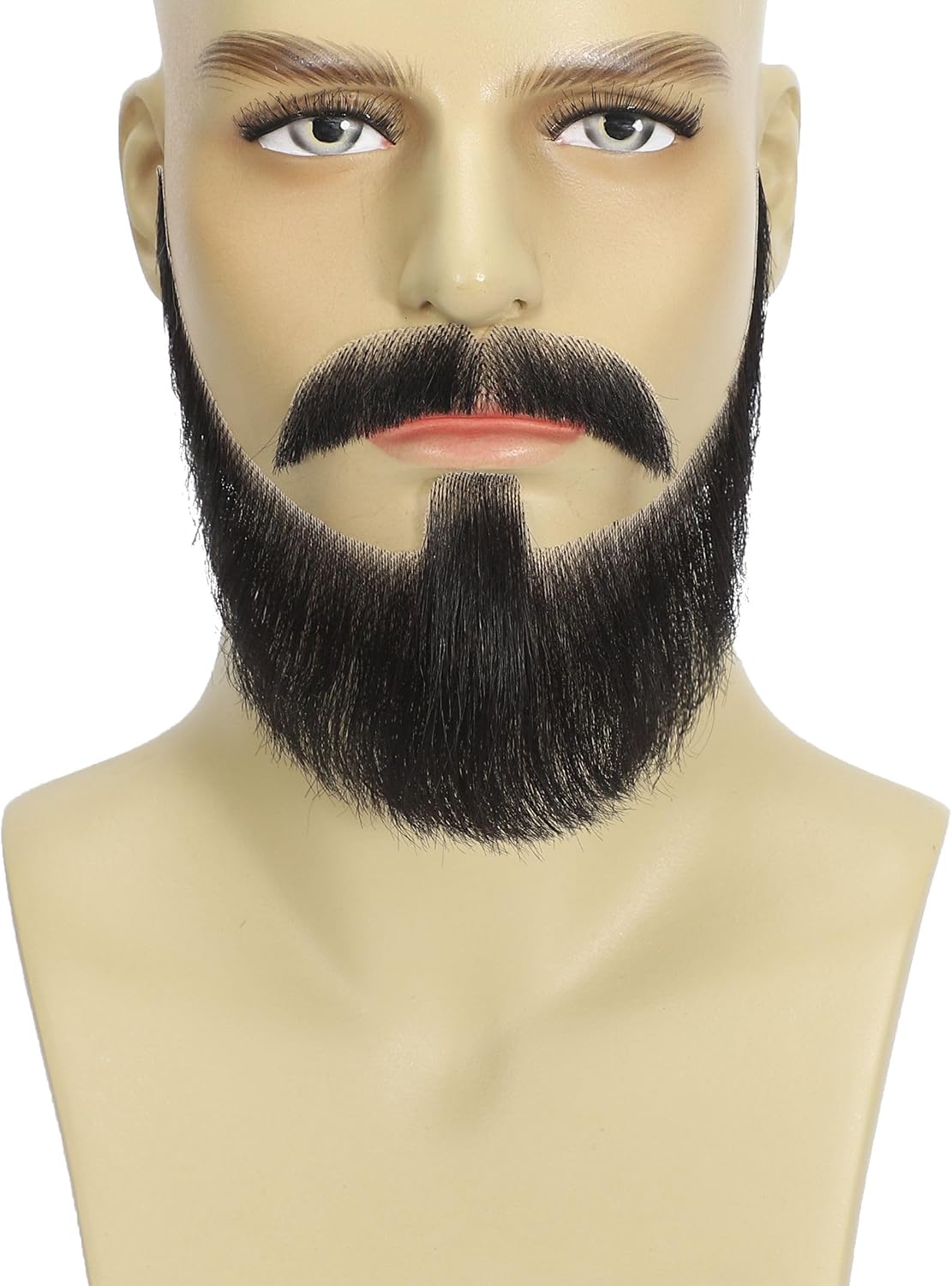 Full Fake Beard, Human Hair Beard, Realistic Full Style