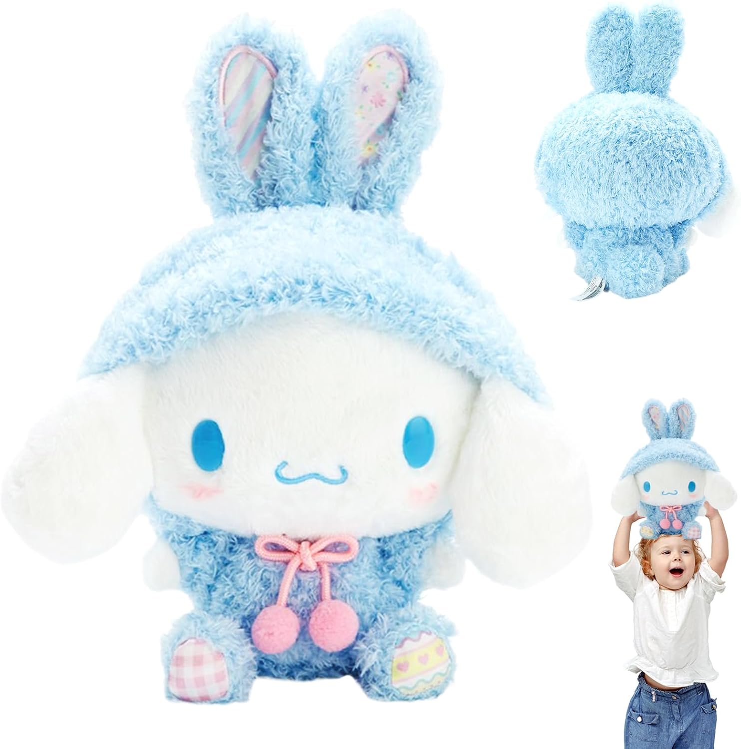 Nhcuijun C-innamoroll Soft and Cuddly Plush Toy for Toddlers, Children, Girls and Boys (Blue)