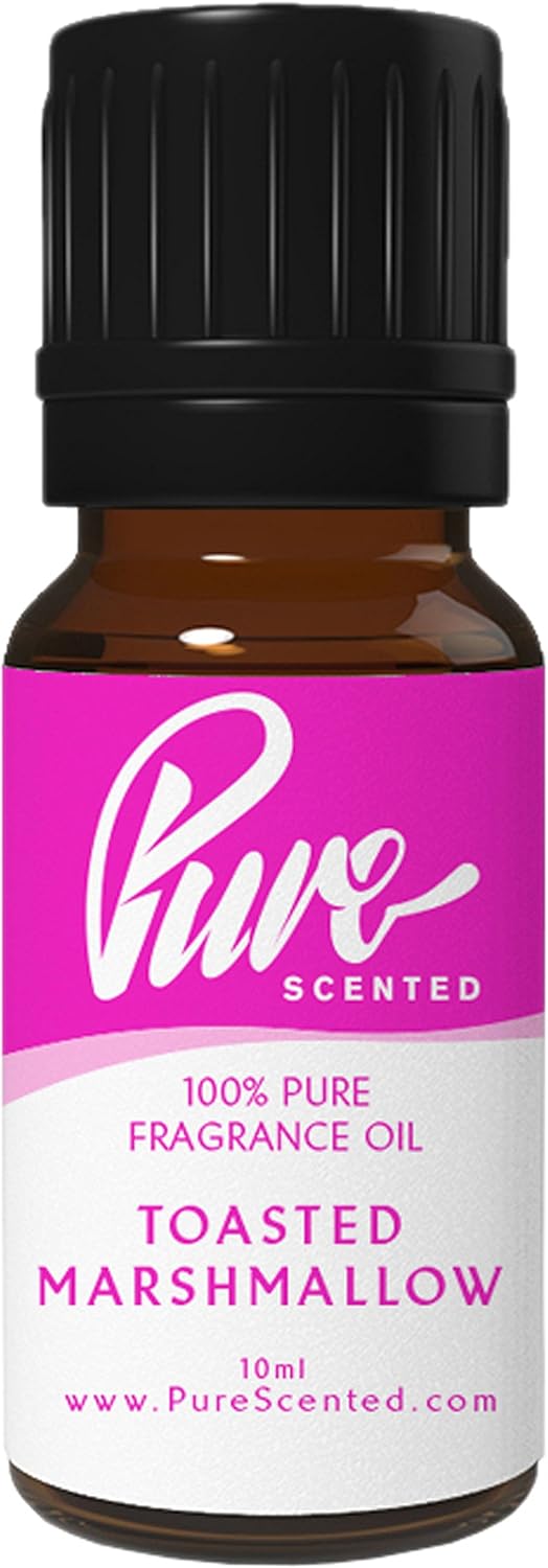 Toasted Marshmallow Fragrance Oil - 10ml Suitable for Candles, Wax Melts, Cosmetics, Diffusers, Soaps (Toasted Marshmallow)