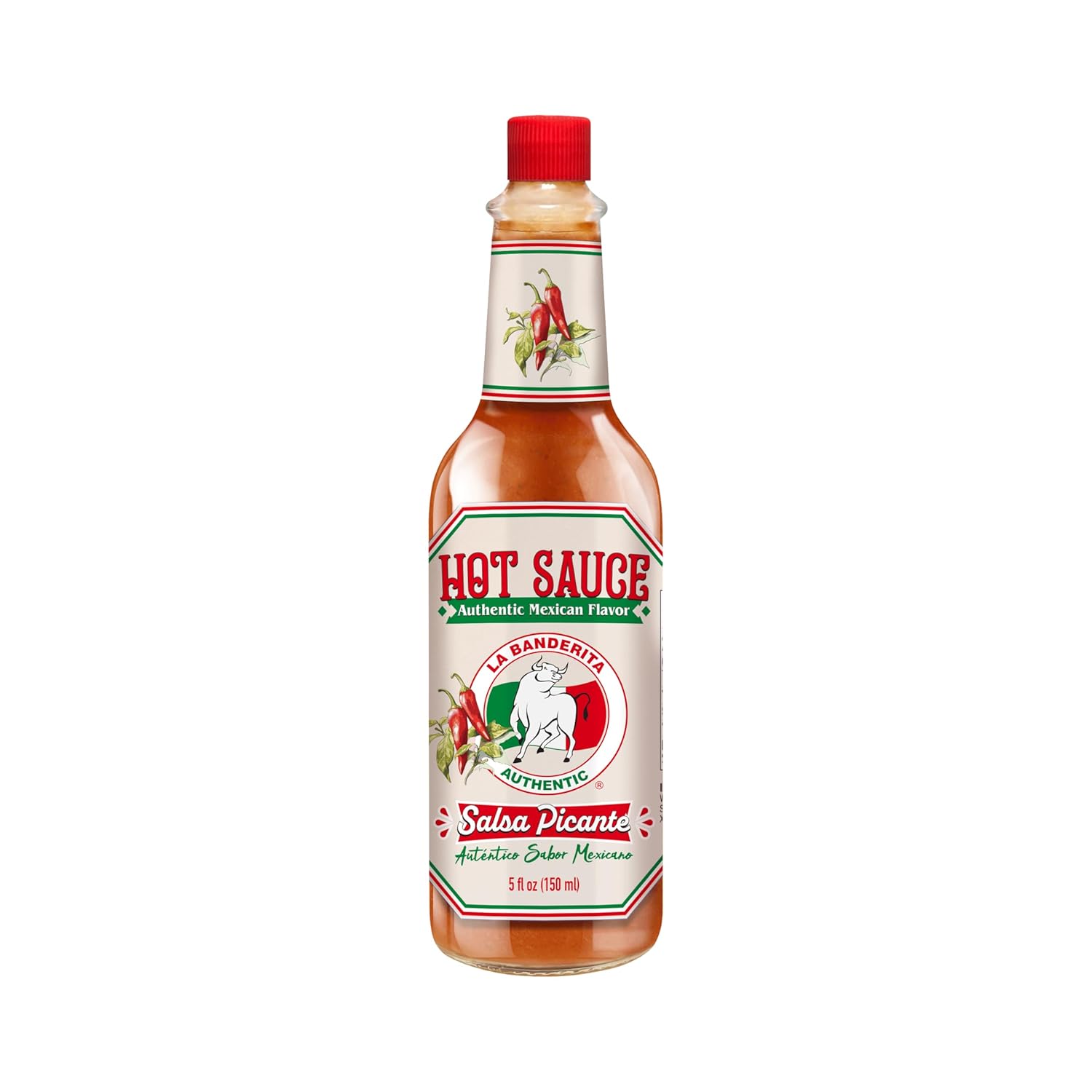 La Banderita® Hot Sauce| 5 FL OZ Hot Sauce | Made in Mexico | A perfect partner for every meal. (1 Bottle)