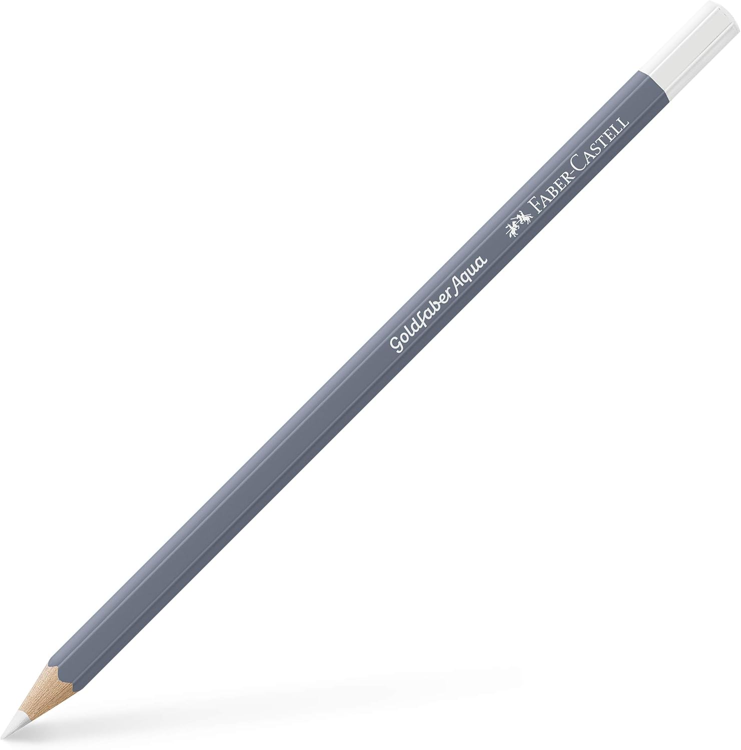 Faber-Castell Creative Studio Goldfaber Aqua Watercolour Pencil, (101), White, Single Pencil, For Art, Craft, Drawing, Sketching, Home, School, University, Colouring