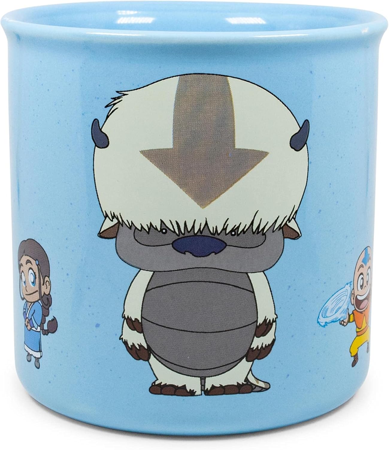 Avatar: The Last Airbender Chibi Character Ceramic Camper Mug | Travel Coffee Mugs, Novelty Drinkware For Kitchen And Home Bar | Official Nickelodeon Collectible, Anime Gifts | Holds 20 Ounces