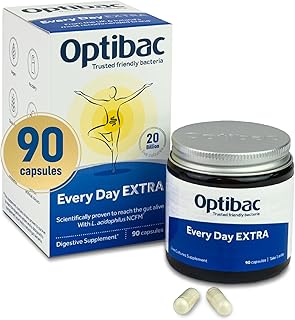 OptiBac For Every Day EXTRA - Vegan 20 Billion CFU Multi-Strain - 90 Capsules