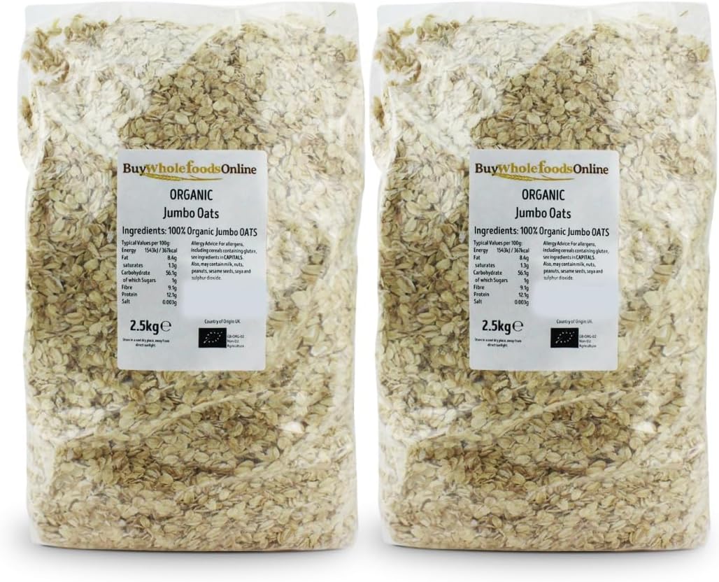 Organic Jumbo Porridge Oats 5kg (BWFO)