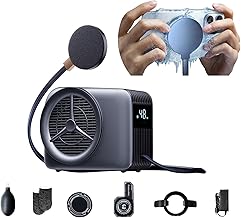 Phone Cooler for Gaming, Live Streaming, Freeze in 15s, Low Noise Cooling, Magnetic Cell Phone Radiator with Fast Liquid Cooling Semiconductor Heatsink for iPhone/Android/Tablet/iPad, Beyond Phone Fan