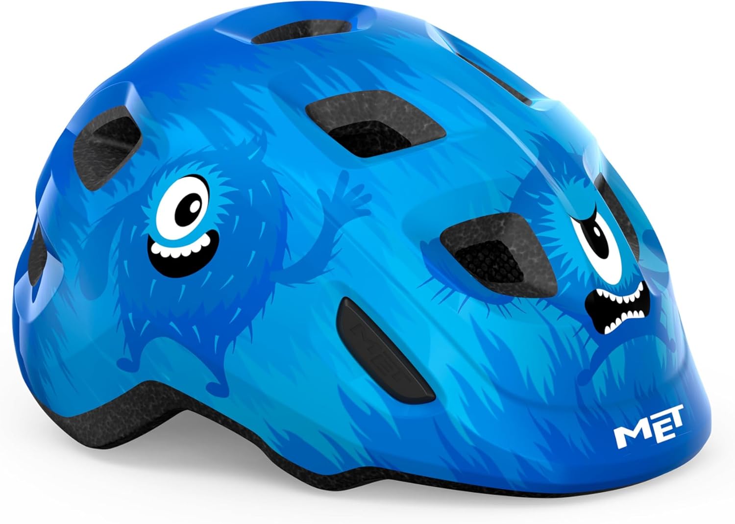 MET - Hooray Children's Cycling Helmet In Blue / Monsters Size Small (52-56 cm)