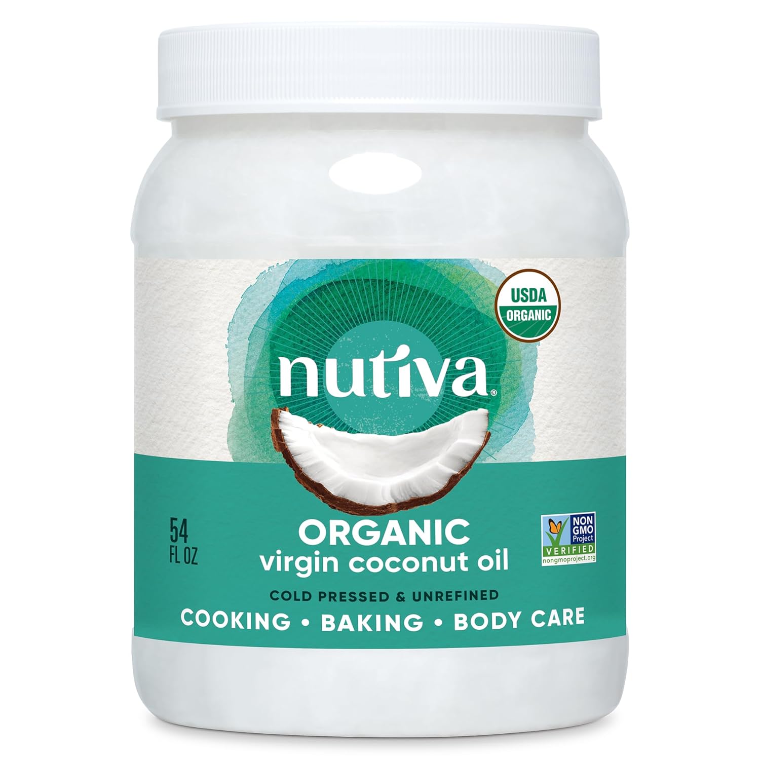 Nutiva Organic, Unrefined, Virgin Coconut Oil, 54-ounce