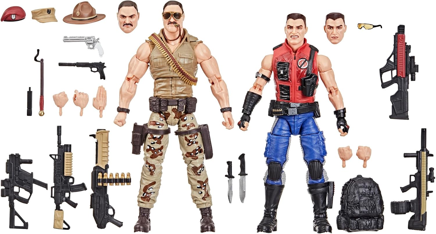 G.I. Joe Classified Series #173, SGT Slaughter & Felix Mercer Stratton, 2 Collectible 6 Inch Action Figures with 26 Accessories