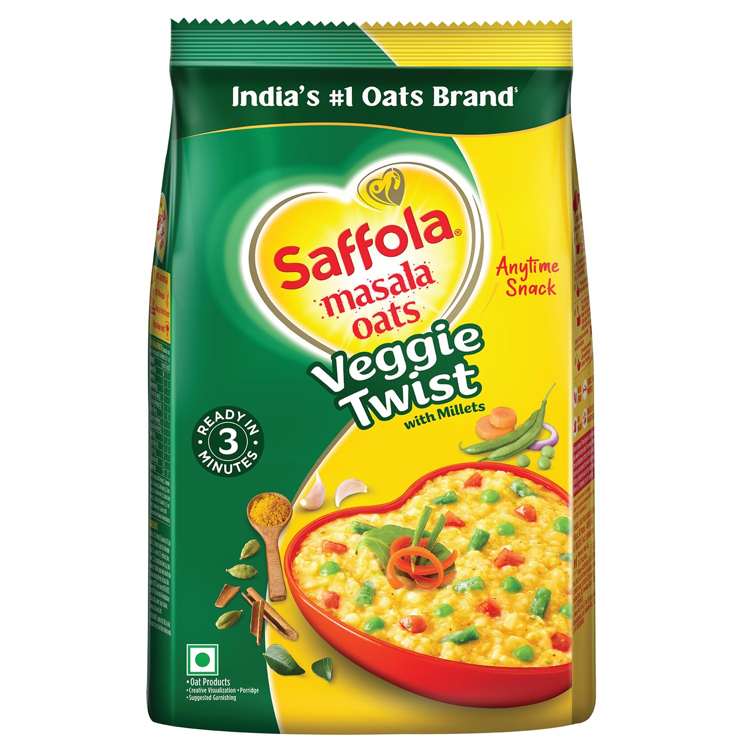 Saffola Masala Oats Veggie Twist 1 Kg