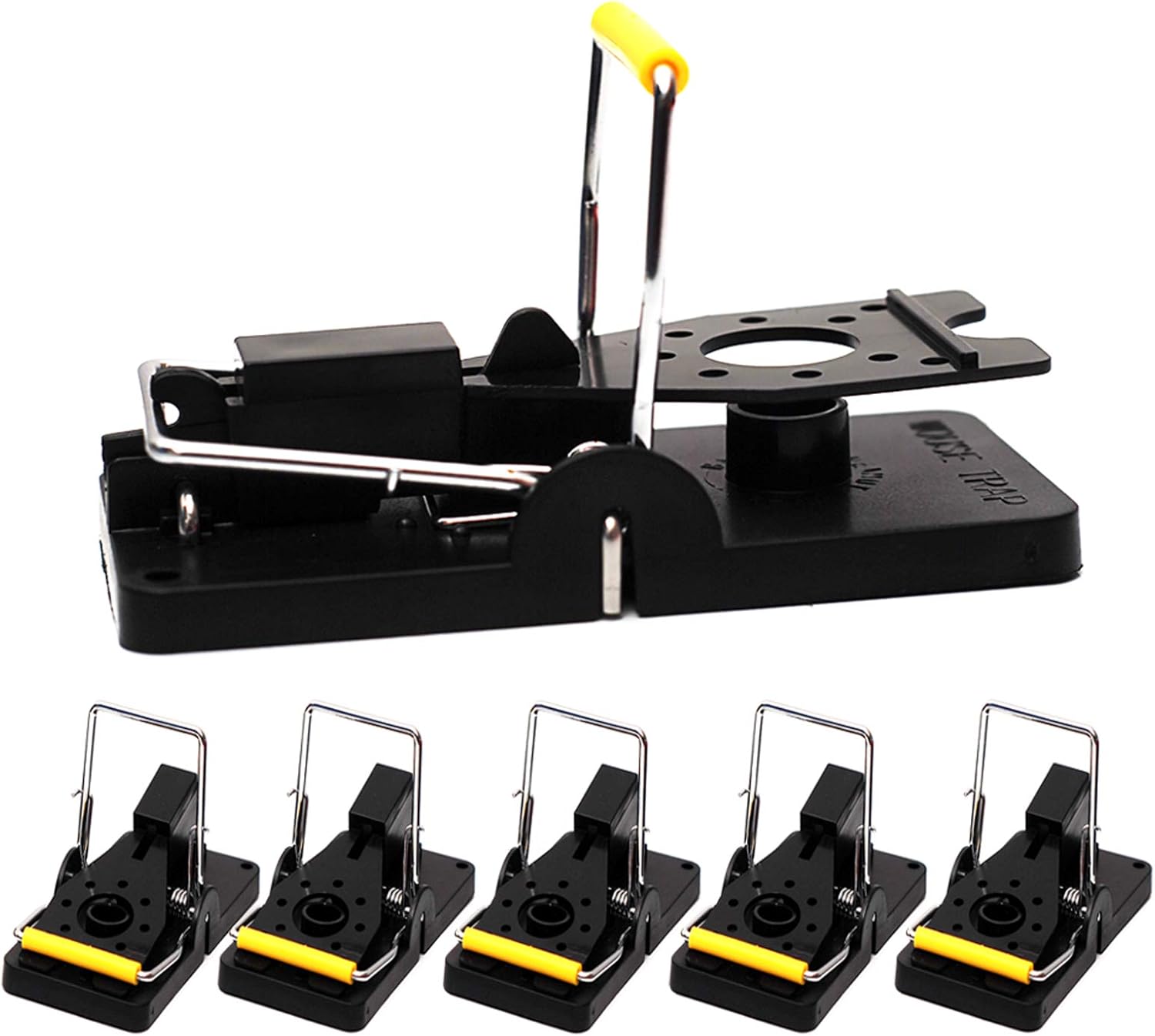 Mouse Trap with High Capture Rate, 6PCS Power Rat Traps That Work, Reusable and Humane Mouse Traps for Indoors and Outdoors, Mice Trap Easy to Use Safe for Family and Pets