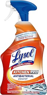 Lysol Pro Kitchen Spray Cleaner and Degreaser, Antibacterial All Purpose Cleaning Spray for Kitchens, Countertops, Ovens, and Appliances, Citrus Scent, 22oz