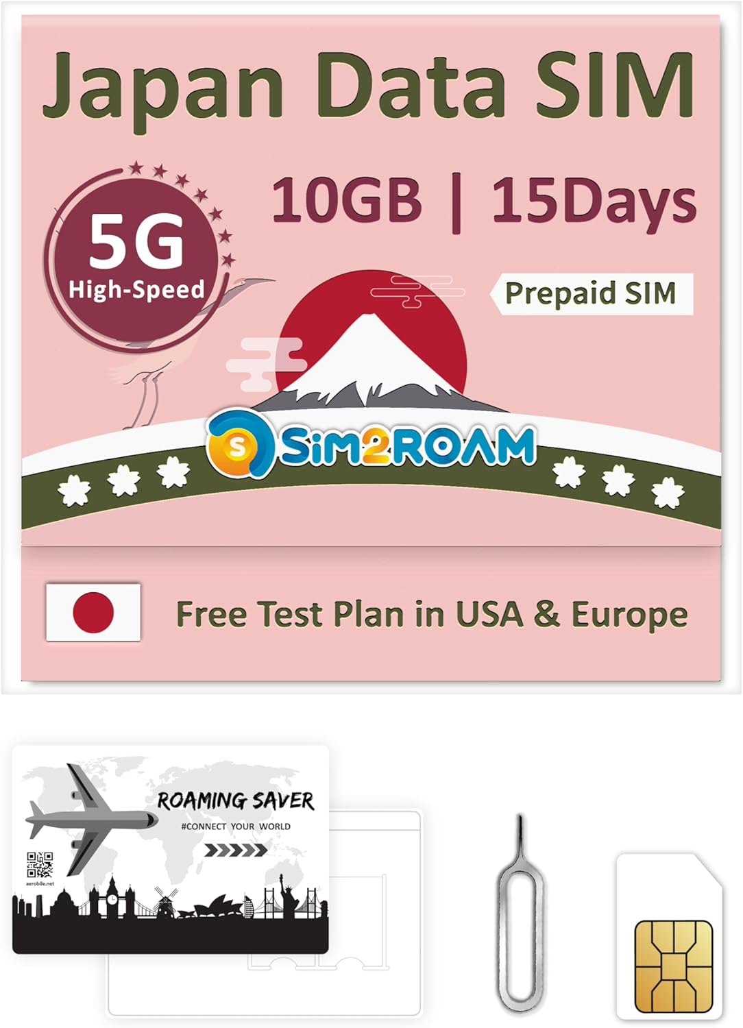 Japan Data ONLY SIM Card 15 Days | Unlimited Internet Data (10GB at 4G LTE High Speed Data Then downgrade to 128kbps) |Docomo KDDI Network | Hotspot tethering supported
