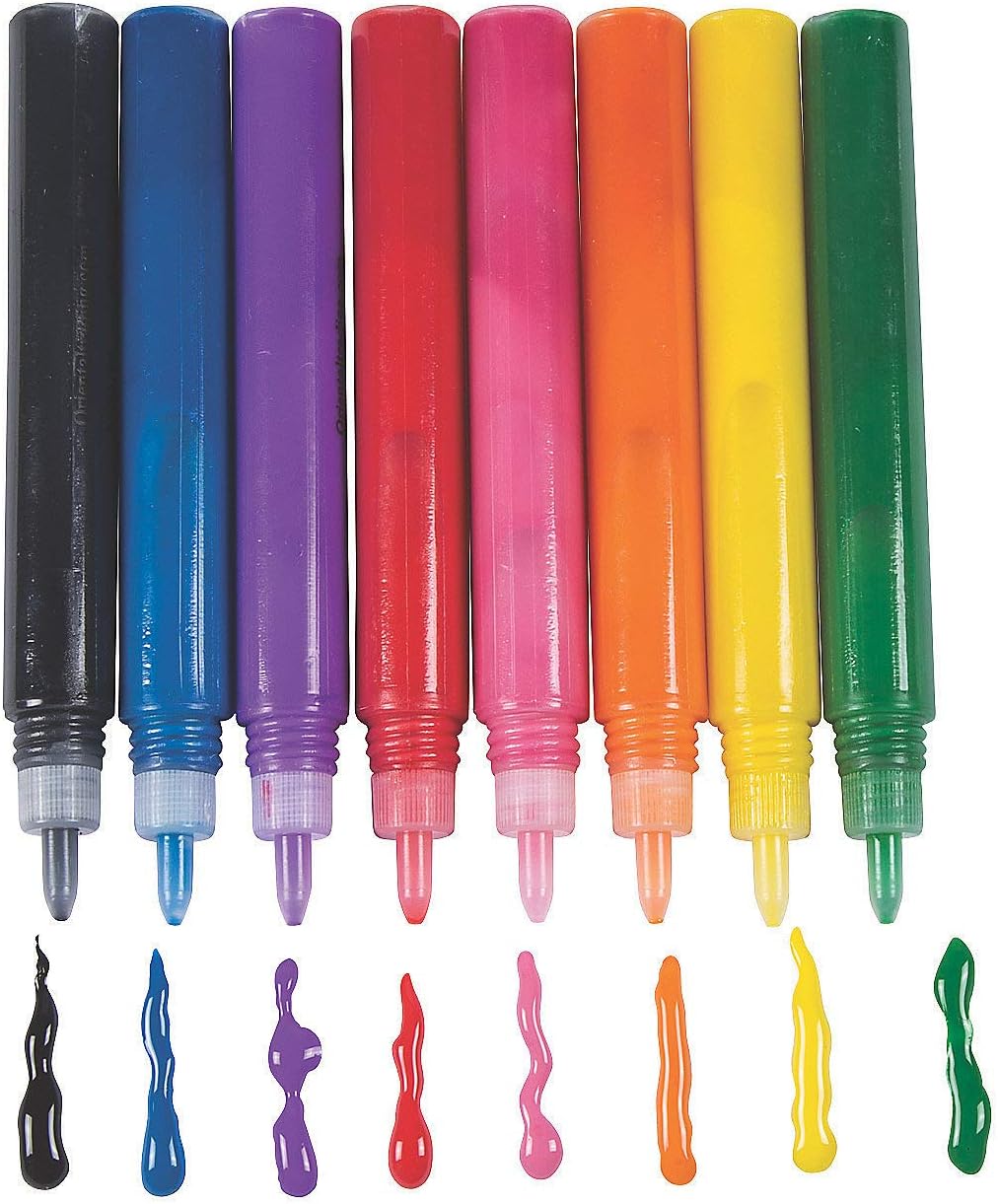 Color Suncatcher Paint Pens - Set of 8 Colors - Safe and Non Toxic - Crafts Sets for Kids
