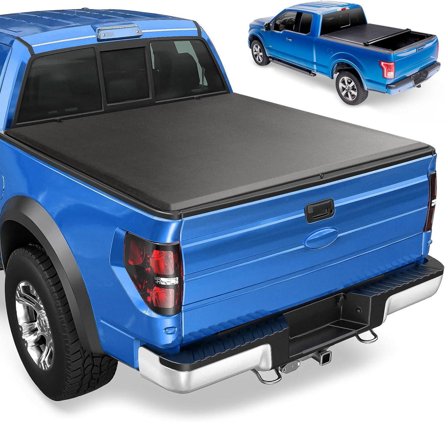 Soft Roll-up Truck Bed Tonneau Cover for Ford Maverick 2022 2023 2024 2025, Fleetside 4.6 ft 55.2 in Bed