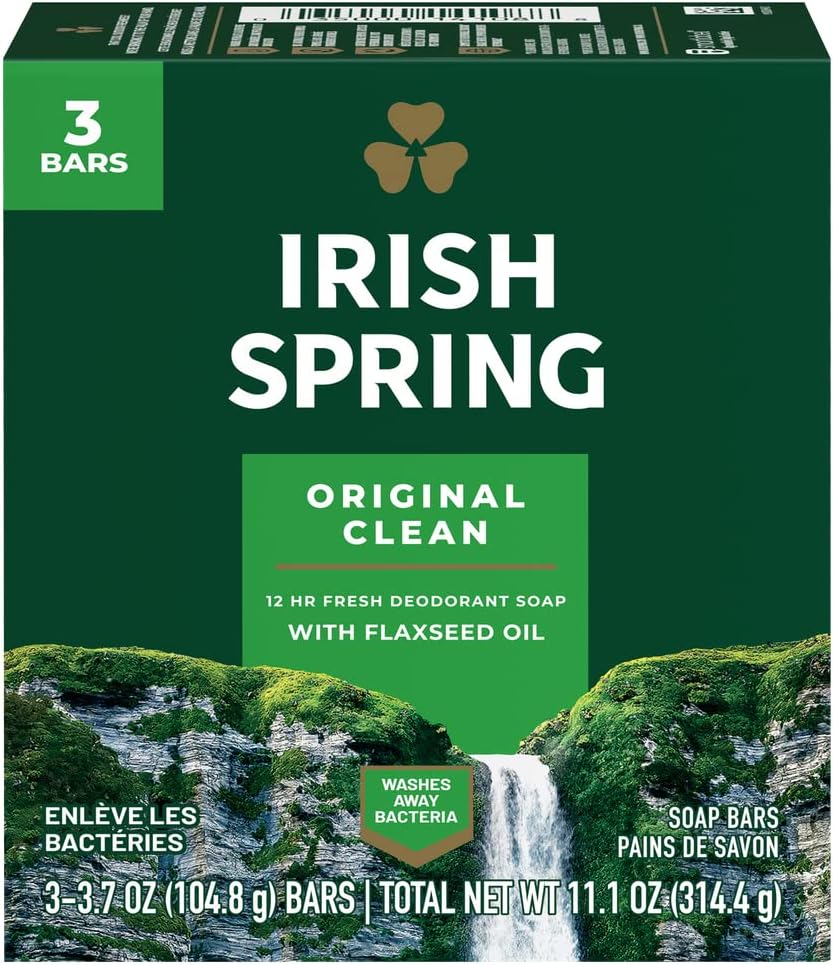 Colgate Palmolive Co 14177 "Irish Spring" Original Scent Deodorant Bath Soap 3.75 Oz, 3-Count by Colgate Palmolive Co