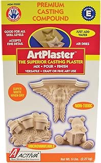 Activa ArtPlaster Premium Plaster-5 pounds Casting Compound, White, Packaging May Vary