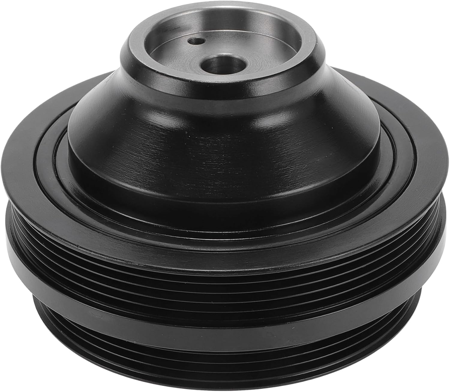 1 Pc Harmonic Balancer Crankshaft Pulley for Kia Sorento 2003-2006 Engine Harmonic Balancer Crank Pulley No.2312439802 11 Groove Black Cast Iron