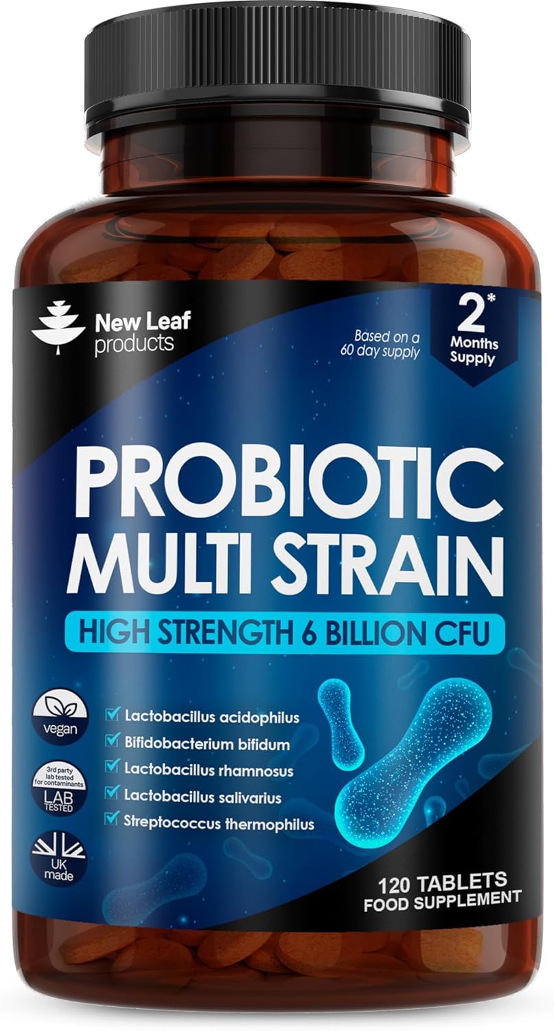Bio Cultures for Daily Gut Health - Multi Strain Supplements - Acidophilus Tablets High Strength - Digestive & Gut Health Supplements Lactobacillus - Vegan, GMO-Free, Gluten-Free, UK Made