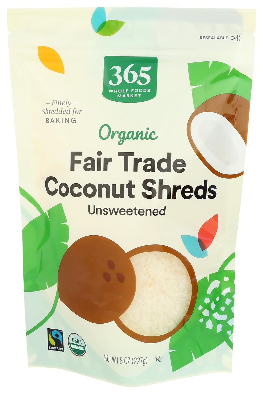 365 by Whole Foods Market, Organic Shredded Coconut, 8 OZ