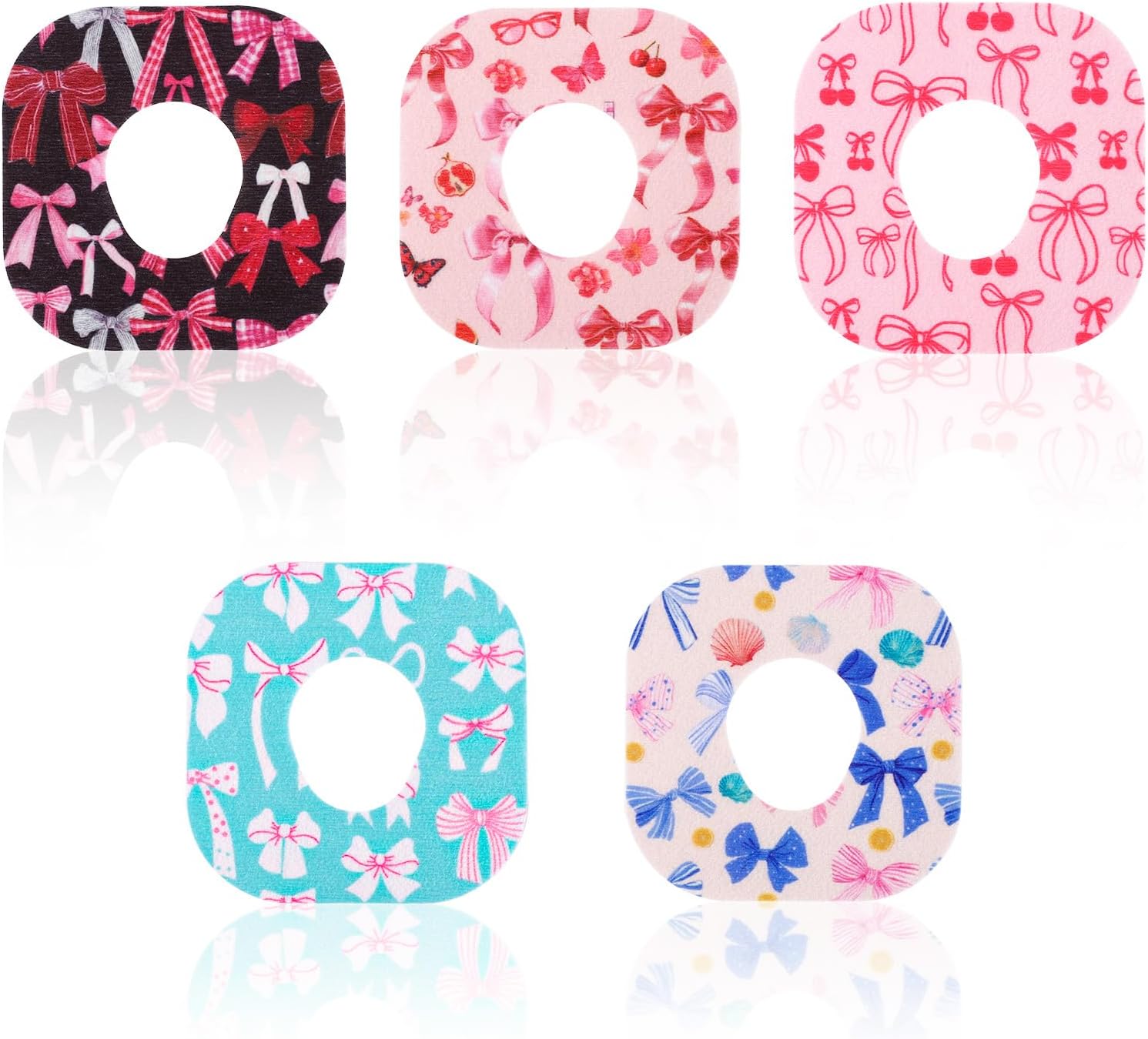 25pcs Sensor Covers for Dexcom G7, Bow-Knot Style Patch Adhesive Over Patches Waterproof Sensor Sticker Overpatch Accessories Compatible with Dexcom G7