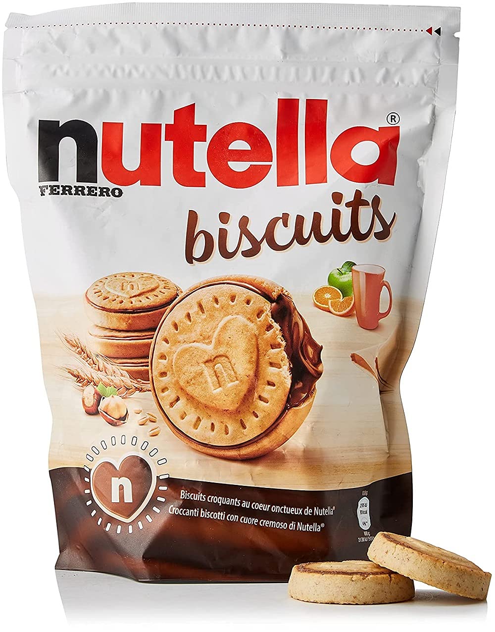 Nutella Sandwich Biscuits 304g Resealable Pouch (1 pack)
