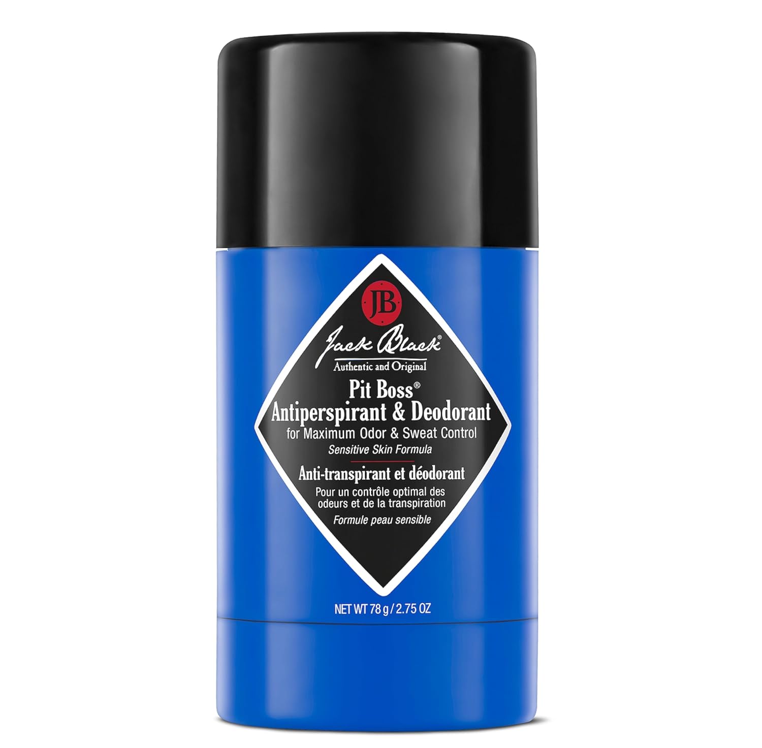 Jack Black Pit Boss Men’s Deodorant, Men’s Stick Deodorant, Antiperspirant for Men, Maximum Odor & Sweat Control, Long-Lasting Protection