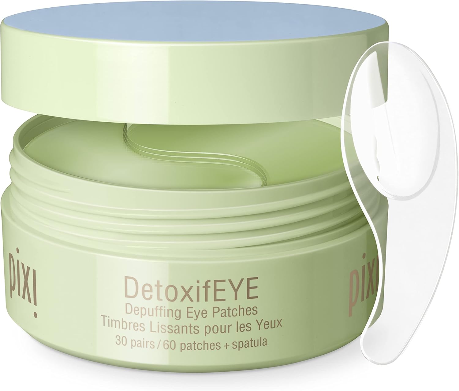 Pixi DetoxifEYE Depuffing Hydrogel Under-Eye Patches, Hyaluronic Acid, Gold & Caffeine For Under Eyes, Hydrate Eye Area, 30 pairs, 60 Patches