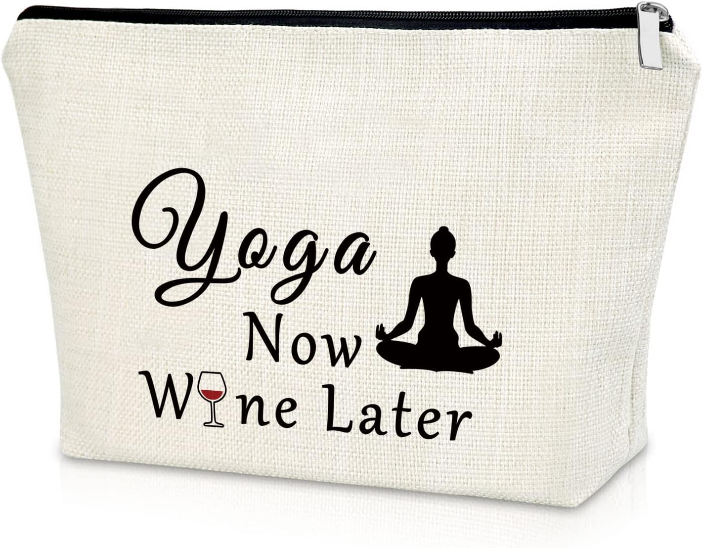 Yoga Gifts for Yoga Lover Yoga Gift for Women Makeup Bag Meditation Gifts Birthday Gifts for Women Friend Cosmetic Bag Yoga Novelty Gift Yoga Instructor Gift Christmas Gifts Cosmetic Travel Pouch