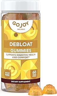 GOJOY NATURALS Lemon Debloat Gummies - Bloating, Gut Health & Digestive Support Herbal Supplement for Women & Men - Non-GMO, Sugar, Soy & Gluten Free - Vegan (30 Servings)