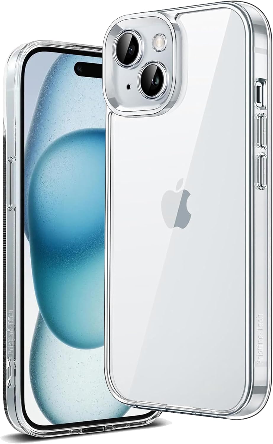 Clear Case for iPhone 15 6.1 inch, Non-Yellowing Phone Military Grade Protection Shockproof Anti-Scratch TPU Back Slim Lightweight Transparent Protective Cover